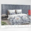 Pościel bawełniana 100% 220x200 w niebieskie paprocie i łubiny