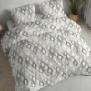 Pościel flanelowa szałwiowa beżowa 160x200 w nowoczesny wzór