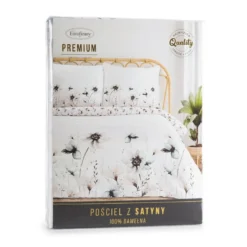 Pościel Premium bawełna satynowa 160x200 Kwiaty