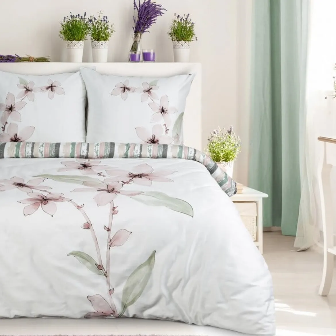 Pościel Premium makosatyna bawełniana 220x200 Bianca