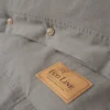 Pościel Pure Eco Line bawełniana 160x200 ciepłoszara z guziczkami
