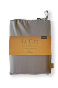 Pościel Pure Eco Line bawełniana 160x200 ciepłoszara z guziczkami