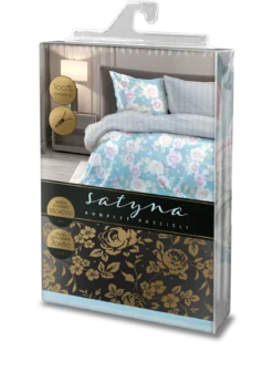 Pościel satyna bawełniana Elegant 160x200 w róże
