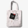 Pościel z perkalu pudrowa 220x200 Polne Kwiaty Lame Percale