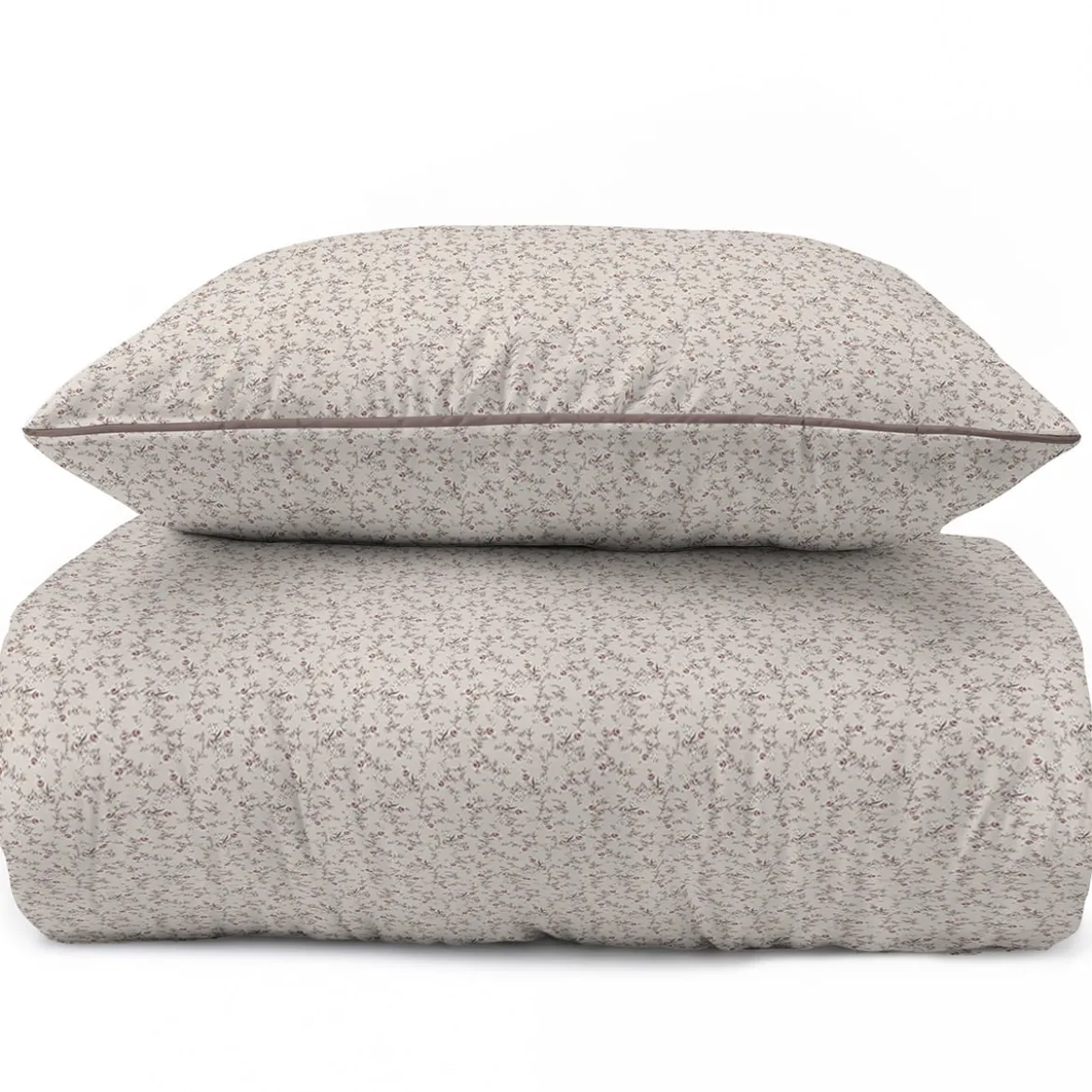 Pościel z perkalu 220x200 Różowe Kwiaty Lame Percale