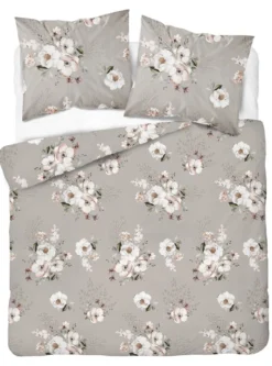 Pościel z satyny bawełnianej beżowej 160x200 Home Satin w magnolie
