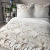 Pościel z satyny bawełnianej 220x200 Home Satin w beżowe magnolie