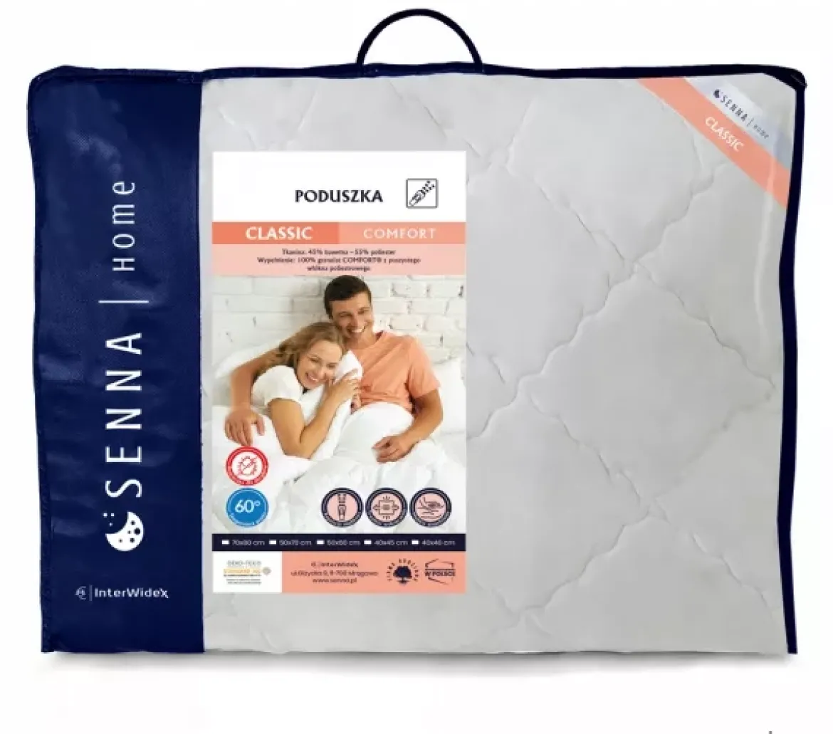 Poduszka CLASSIC Comfort 70x80 biała