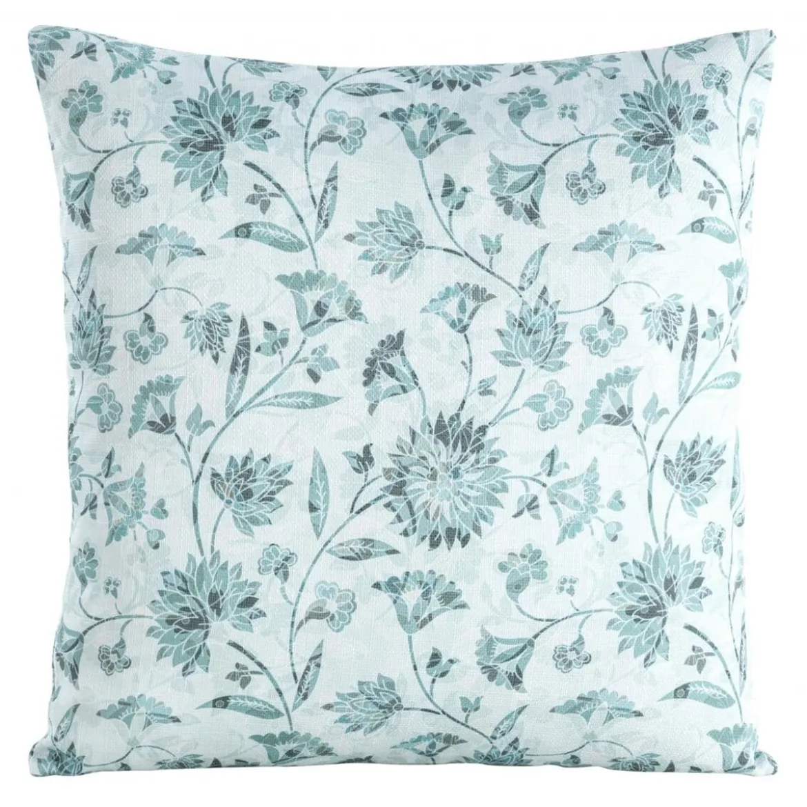 Poszewka dekoracyjna Flore 45x45 w miętowe kwiaty