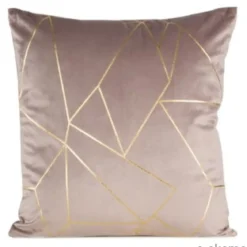 Poszewka dekoracyjna velvet Almes 45x45 pudrowa
