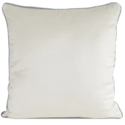 Poszewka dekoracyjna velvet 45x45 kremowa w jasne kwiaty