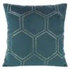 Poszewka dekoracyjna velvet Blink 45x45 ciemno turkusowa