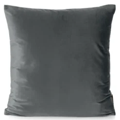 Poszewka dekoracyjna velvet 45x45 stalowa
