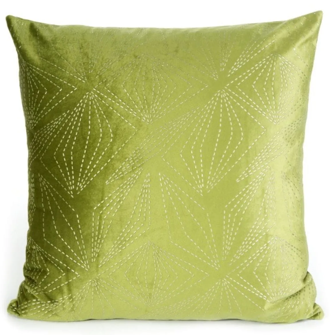 Poszewka dekoracyjna velvet Albi 45x45 oliwkowo srebrna