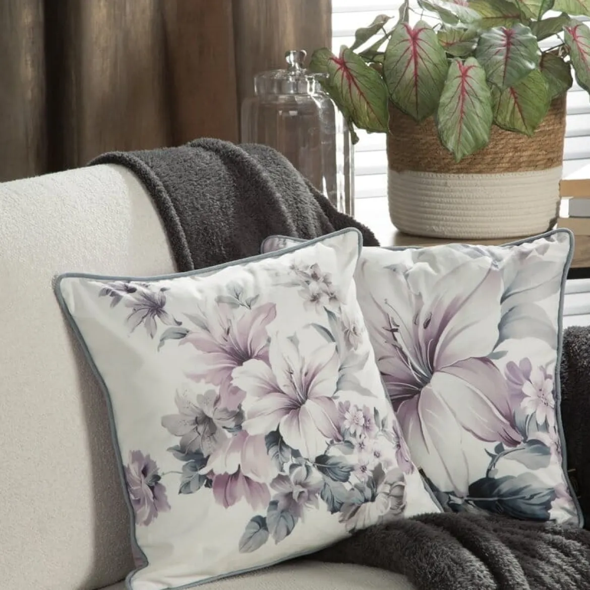 Poszewka dekoracyjna velvet 45x45 Kwiaty