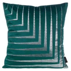 Poszewka dekoracyjna velvet Blink 45x45 ciemno turkusowa
