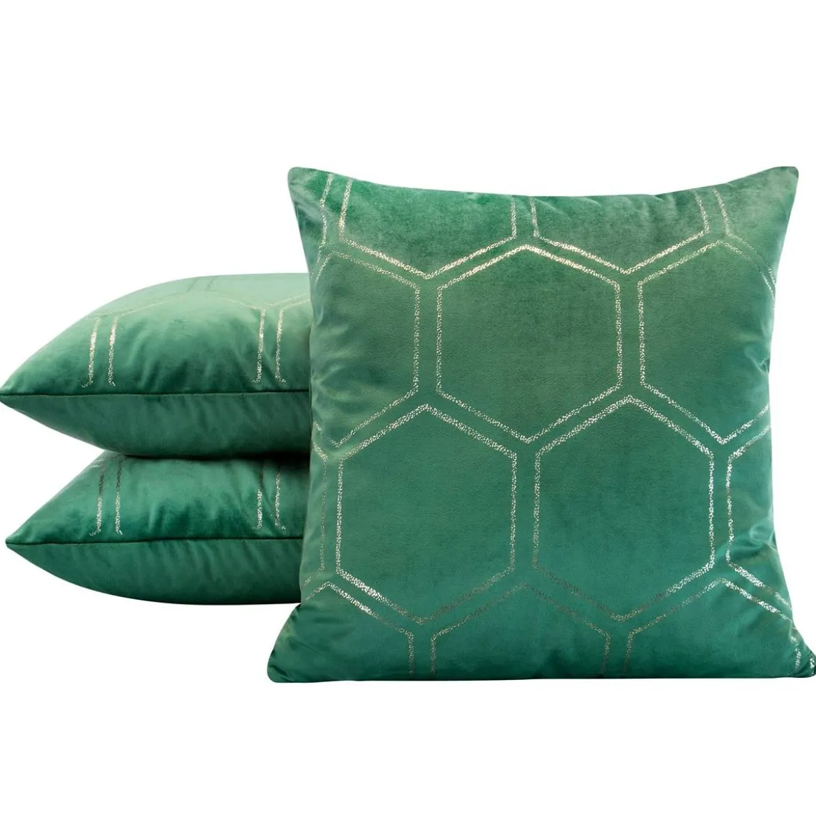 Poszewka dekoracyjna velvet Blink 45x45 ciemno zielona