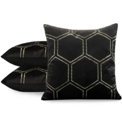 Poszewka dekoracyjna velvet Blink 45x45 czarna