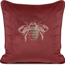 Poszewka dekoracyjna velvet Blink 45x45 czerwona