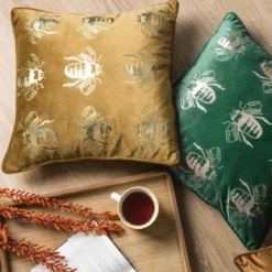 Poszewka dekoracyjna velvet Blink 45x45 granatowa