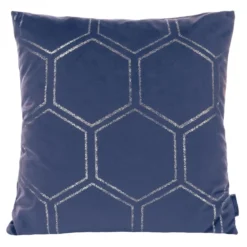 Poszewka dekoracyjna velvet Blink 45x45 granatowa