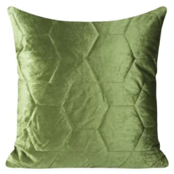 Poszewka dekoracyjna velvet Isla 45x45 oliwkowa