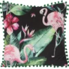 Poszewka dekoracyjna velvet 45x45 z flamingami