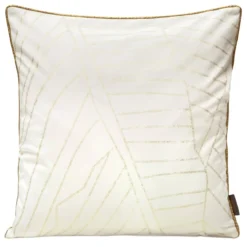 Poszewka LC velvet 45x45 Luna biało złota
