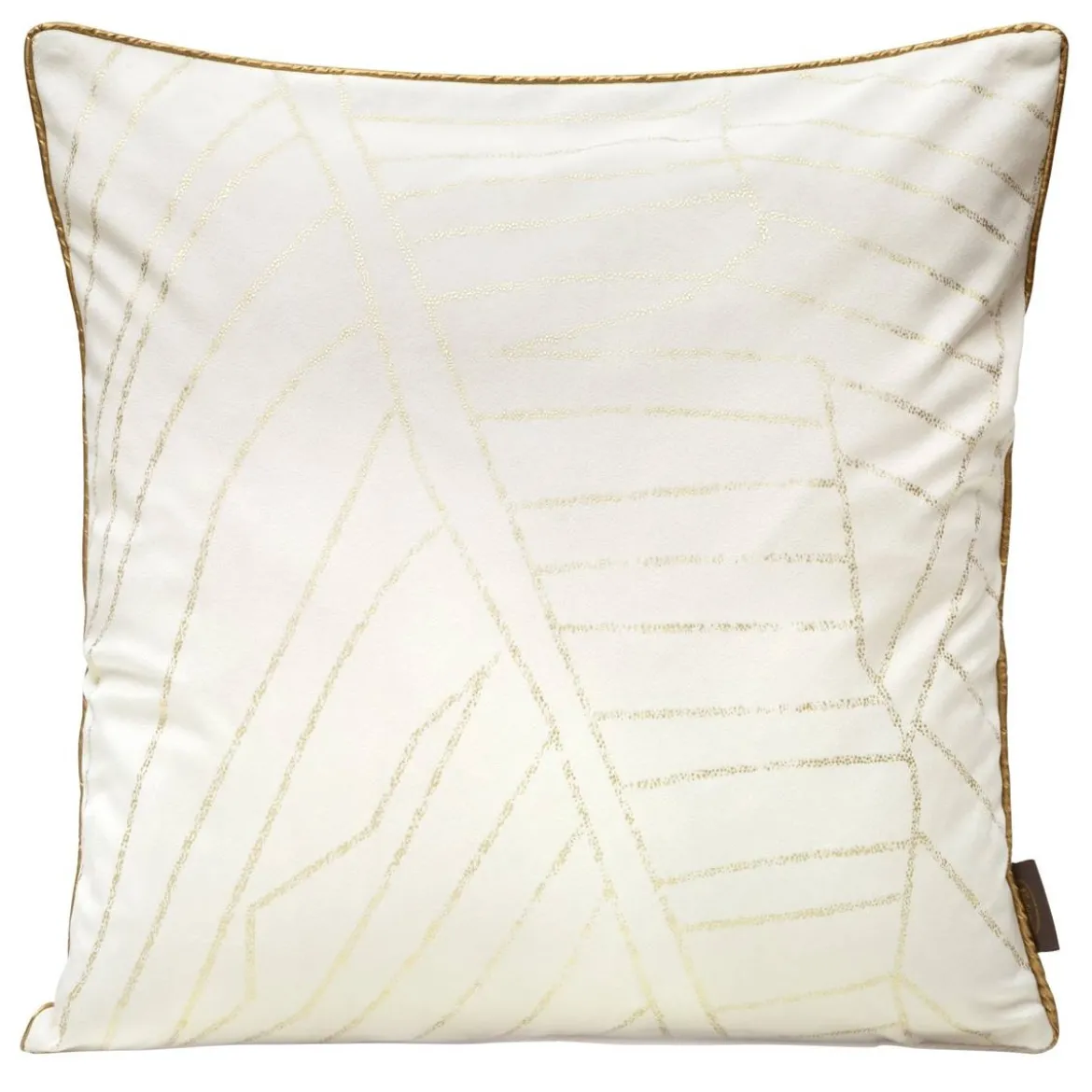 Poszewka LC velvet 45x45 Luna biało złota