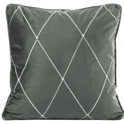 Poszewka velvet Margo 45x45 srebrna