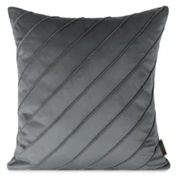 Poszewka velvet Nala 45x45 stalowa