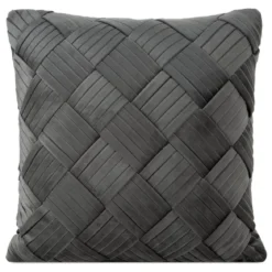Poszewka velvet stalowa 45x45 Sonia