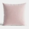 Poszewka velvet 40x40 jasnoróżowa