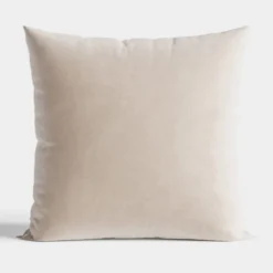 Poszewka velvet 40x40 kremowa