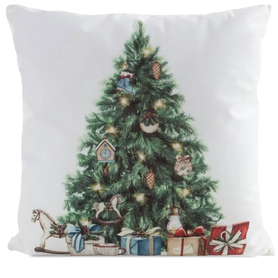 Poszewka świąteczna velvetowa 45x45 Choinka