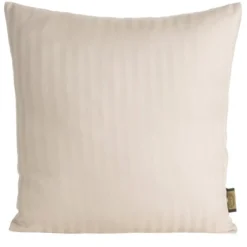 Poszewka w pasy 40x40 beżowa