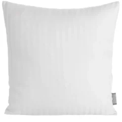 Poszewka w pasy 40x40 biała