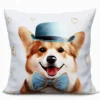 Poszewka z wypełnieniem 40x40 Corgi