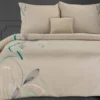 Premium pościel haftowana 160x200 beżowa