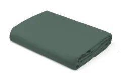 Prześcieradło bez gumki Pure 220x200 satynowe w kolorze oliwkowe