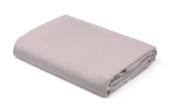 Prześcieradło bez gumki Pure 220x200 satynowe w kolorze pudrowo różowym