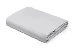 Prześcieradło bez gumki Pure 220x200 satynowe w kolorze srebrnym