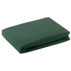 Prześcieradło D91 200x220 jersey z gumką w kolorze ciemno zielonym