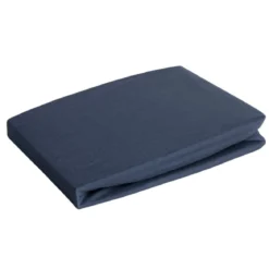 Prześcieradło D91 200x220 jersey z gumką w kolorze granatowym