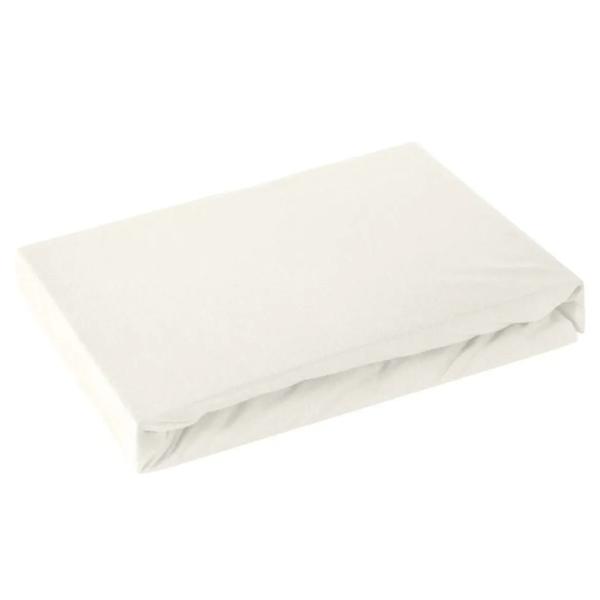 Prześcieradło D91 200x220 jersey z gumką w kolorze kremowym