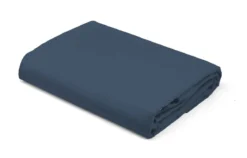 Prześcieradło Pure 220x200 satynowe z gumką w kolorze denim