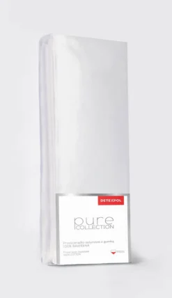 Prześcieradło Pure 160x200 satynowe z gumką w kolorze srebrnym