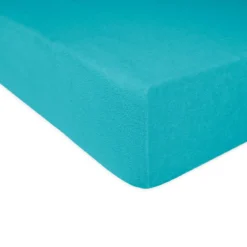 Prześcieradło 140x200 frotte z gumką w kolorze turkusowym
