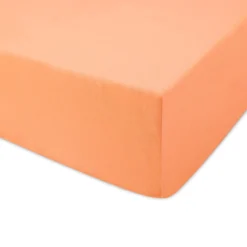 Prześcieradło 200x220 jersey z gumką w kolorze łososiowym