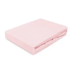 Prześcieradło 180x200 jersey z gumką w kolorze blado różowym